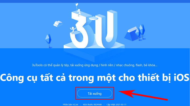 Tải phần mềm 3uTools về máy tính